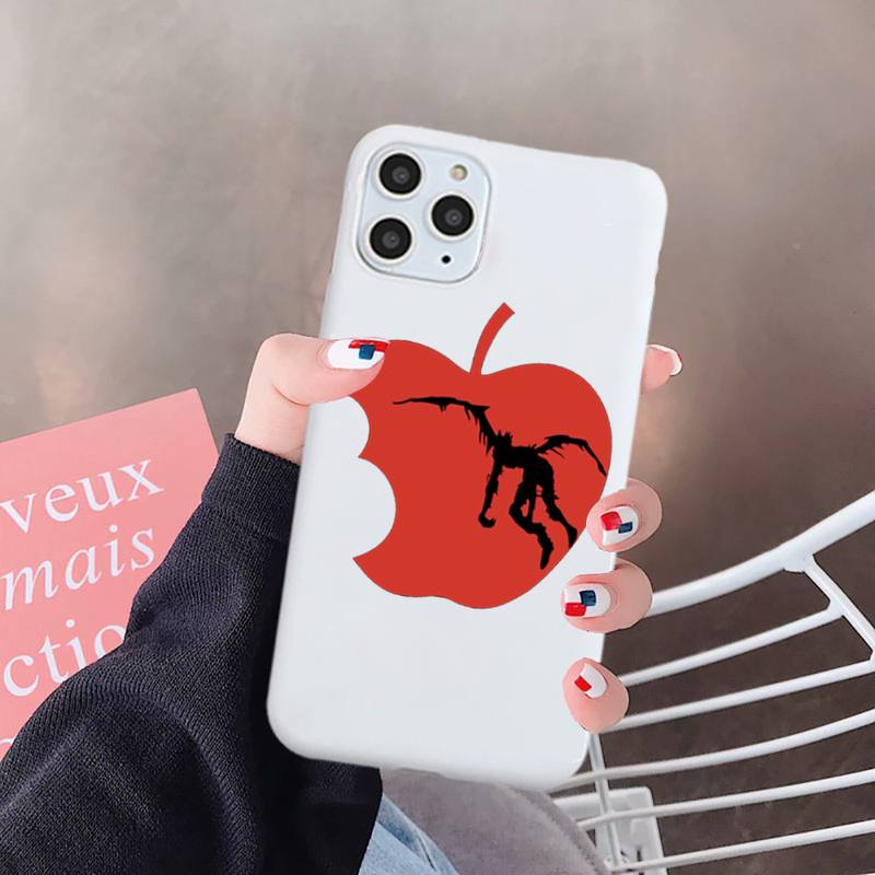 Ryuk Anime DN Death Note Suspense comics Phone Case Candy Color for iPhone 6 7 8 11 12 s mini pro X XS XR MAX Plus Ryuk Anime DN Death Note Suspense comics Phone Case Candy Color for iPhone 6 7 8 11 12 s mini pro X XS XR MAX Plus