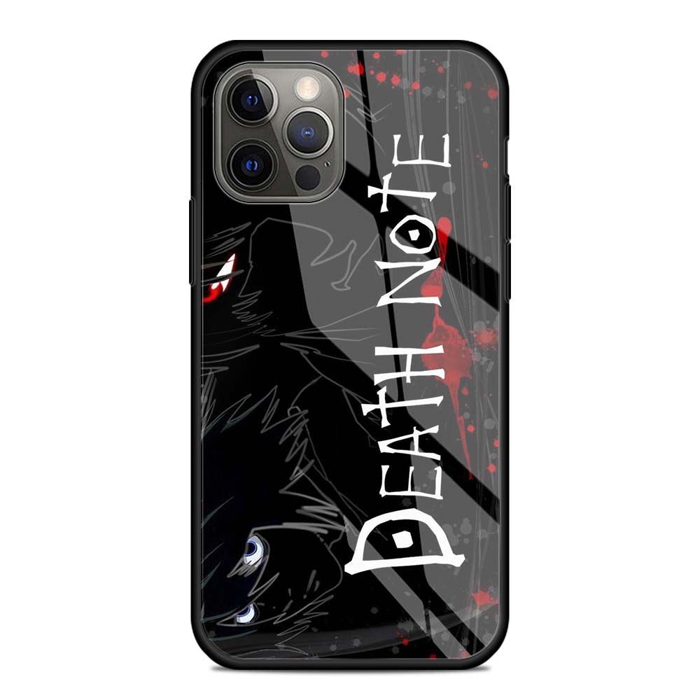 Manga Anime DN Death Note Ryuk Glass Phone Case for iPhone 11 12 Pro XR X 7 8 XS Max 6 6S Plus SE 2020 Cover Shell Coque Capa Manga Anime DN Death Note Ryuk Glass Phone Case for iPhone 11 12 Pro XR X 7 8 XS Max 6 6S Plus SE 2020 Cover Shell Coque Capa