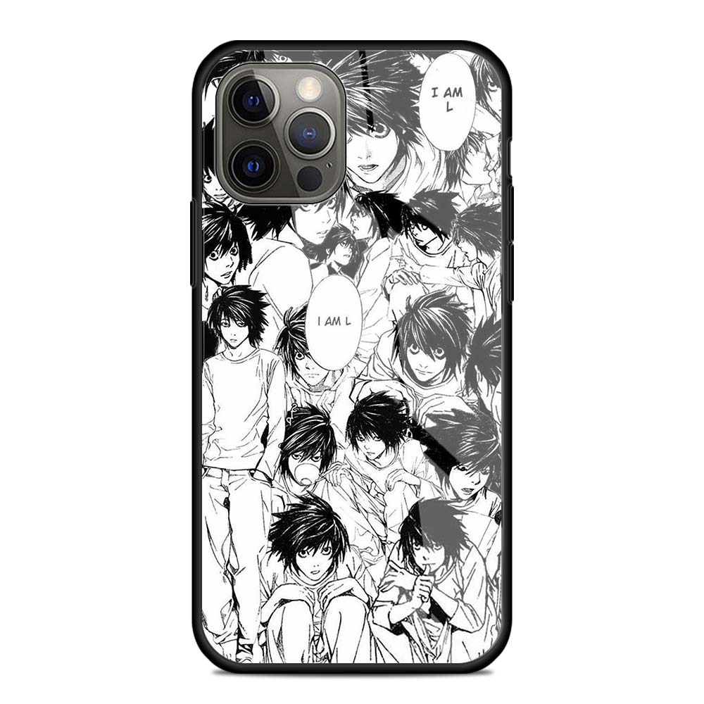 Manga Anime DN Death Note Ryuk Glass Phone Case for iPhone 11 12 Pro XR X 7 8 XS Max 6 6S Plus SE 2020 Cover Shell Coque Capa Manga Anime DN Death Note Ryuk Glass Phone Case for iPhone 11 12 Pro XR X 7 8 XS Max 6 6S Plus SE 2020 Cover Shell Coque Capa