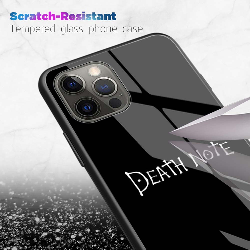 Manga Anime DN Death Note Ryuk Glass Phone Case for iPhone 11 12 Pro XR X 7 8 XS Max 6 6S Plus SE 2020 Cover Shell Coque Capa Manga Anime DN Death Note Ryuk Glass Phone Case for iPhone 11 12 Pro XR X 7 8 XS Max 6 6S Plus SE 2020 Cover Shell Coque Capa