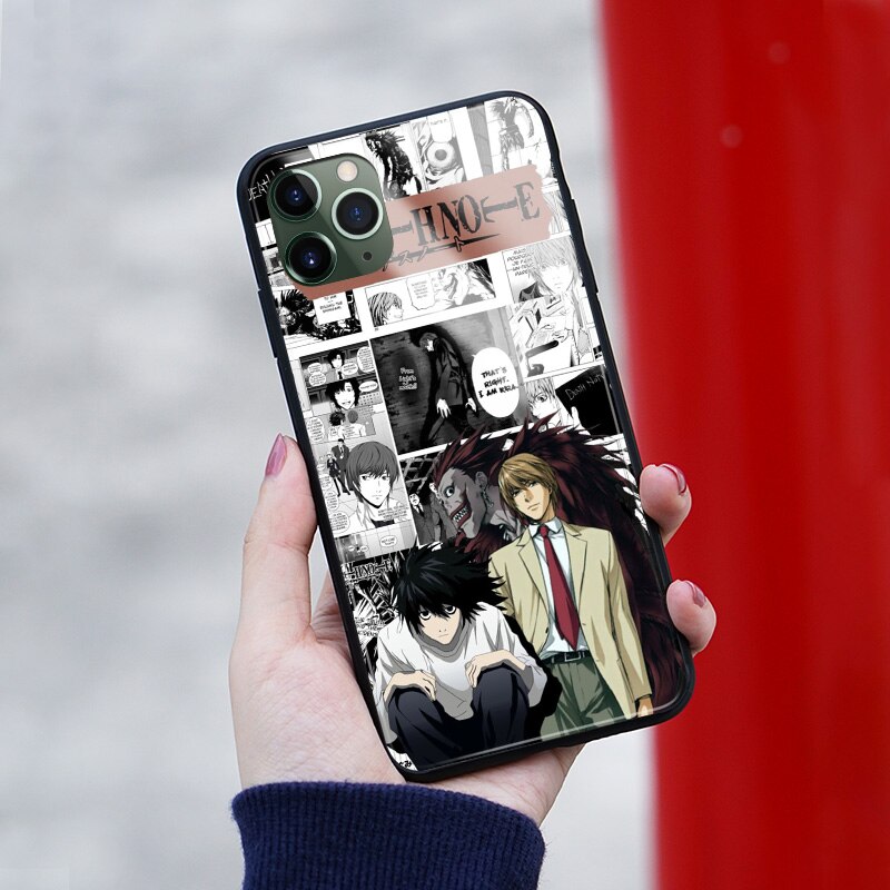 DEATH NOTE anime cover FOR iPhone SE 6s 7 8 x xr xs 11 pro max Samsung s note 10 20 plus glass phone case shell DEATH NOTE anime cover FOR iPhone SE 6s 7 8 x xr xs 11 pro max Samsung s note 10 20 plus glass phone case shell