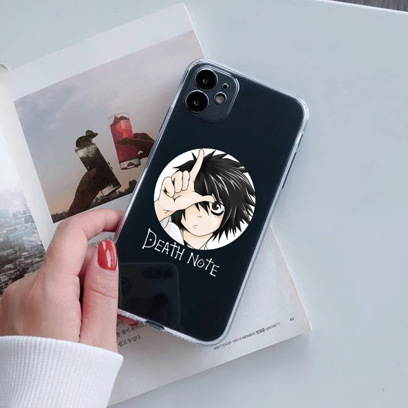 Anime DN Death Note Pattern Clear Phone Case Cover For iPhone 11 Pro 12 XR X XS MAX SE20 7 8 6Plus Japan Soft Silicone Cover Fundas