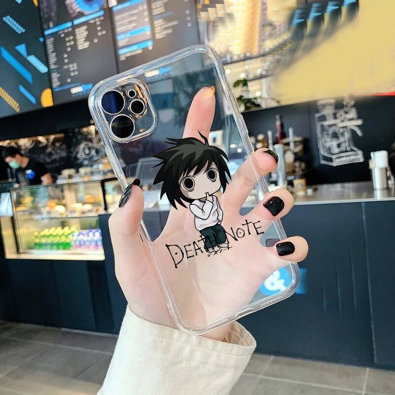 Anime DN Death Note Pattern Clear Phone Case Cover For iPhone 11 Pro 12 XR X XS MAX SE20 7 8 6Plus Japan Soft Silicone Cover Fundas