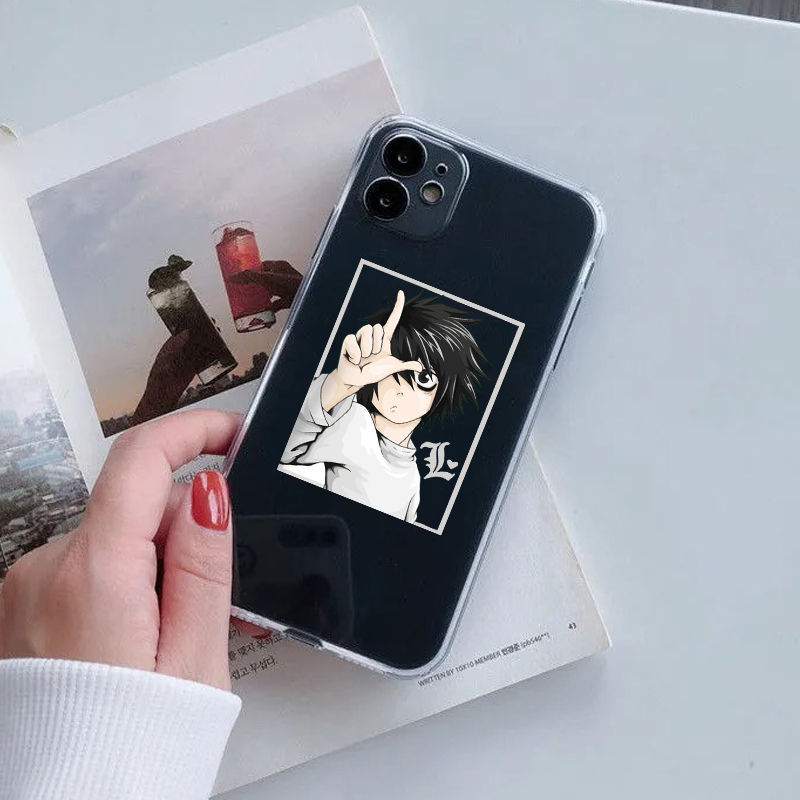 Anime DN Death Note Pattern Clear Phone Case Cover For iPhone 11 Pro 12 XR X XS MAX SE20 7 8 6Plus Japan Soft Silicone Cover Fundas