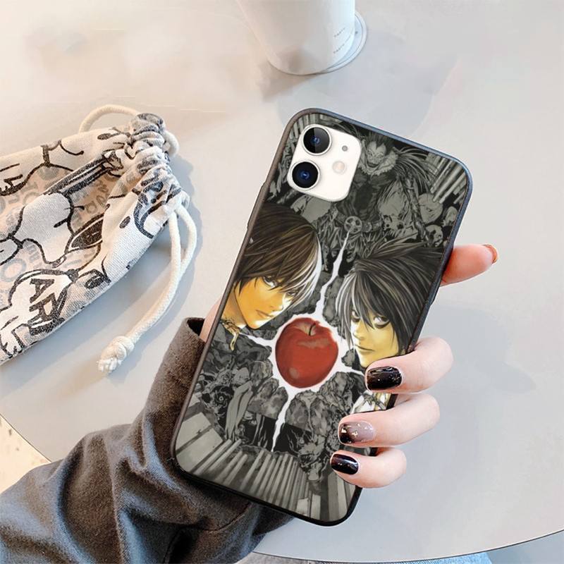 Anime DN Death Note Ryuk kira Soft Silicone Phone Case for iPhone 11 12 pro XS MAX 8 7 6 6S Plus X 2020 XR mini Anime DN Death Note Ryuk kira Soft Silicone Phone Case for iPhone 11 12 pro XS MAX 8 7 6 6S Plus X 2020 XR mini