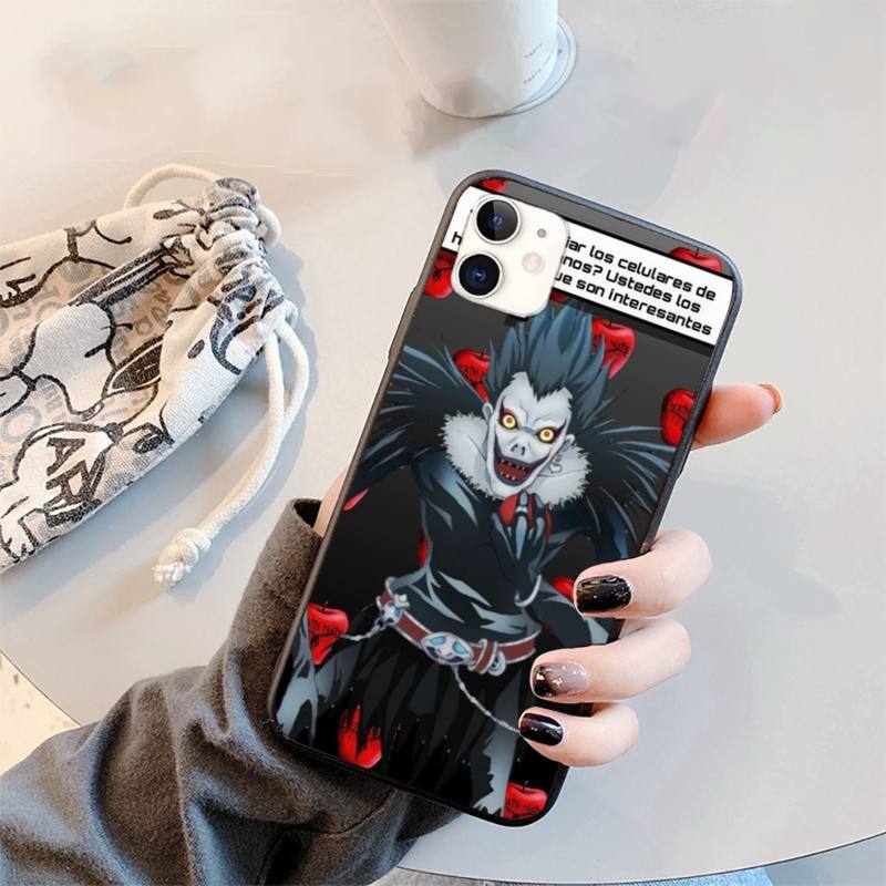 Anime DN Death Note Ryuk kira Soft Silicone Phone Case for iPhone 11 12 pro XS MAX 8 7 6 6S Plus X 2020 XR mini Anime DN Death Note Ryuk kira Soft Silicone Phone Case for iPhone 11 12 pro XS MAX 8 7 6 6S Plus X 2020 XR mini