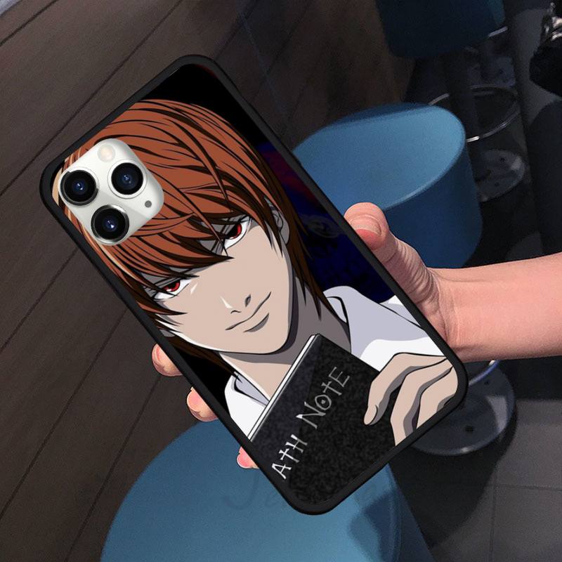Anime DN Death Note anime comic Ryuk kira Phone Case for iPhone 11 12 pro XS MAX 8 7 6 6S Plus X 5S SE 2020 XR soft Shell Cover Funda Anime DN Death Note anime comic Ryuk kira Phone Case for iPhone 11 12 pro XS MAX 8 7 6 6S Plus X 5S SE 2020 XR soft Shell Cover Funda