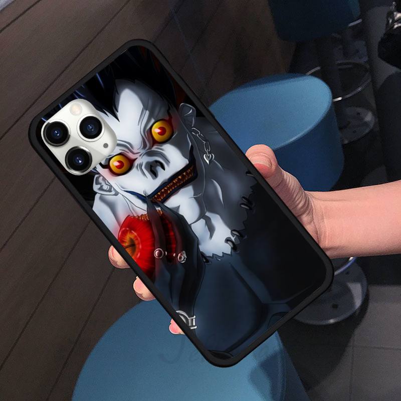 Anime DN Death Note anime comic Ryuk kira Phone Case for iPhone 11 12 pro XS MAX 8 7 6 6S Plus X 5S SE 2020 XR soft Shell Cover Funda Anime DN Death Note anime comic Ryuk kira Phone Case for iPhone 11 12 pro XS MAX 8 7 6 6S Plus X 5S SE 2020 XR soft Shell Cover Funda