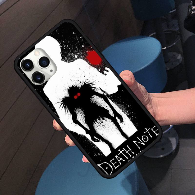 Anime DN Death Note anime comic Ryuk kira Phone Case for iPhone 11 12 pro XS MAX 8 7 6 6S Plus X 5S SE 2020 XR soft Shell Cover Funda Anime DN Death Note anime comic Ryuk kira Phone Case for iPhone 11 12 pro XS MAX 8 7 6 6S Plus X 5S SE 2020 XR soft Shell Cover Funda