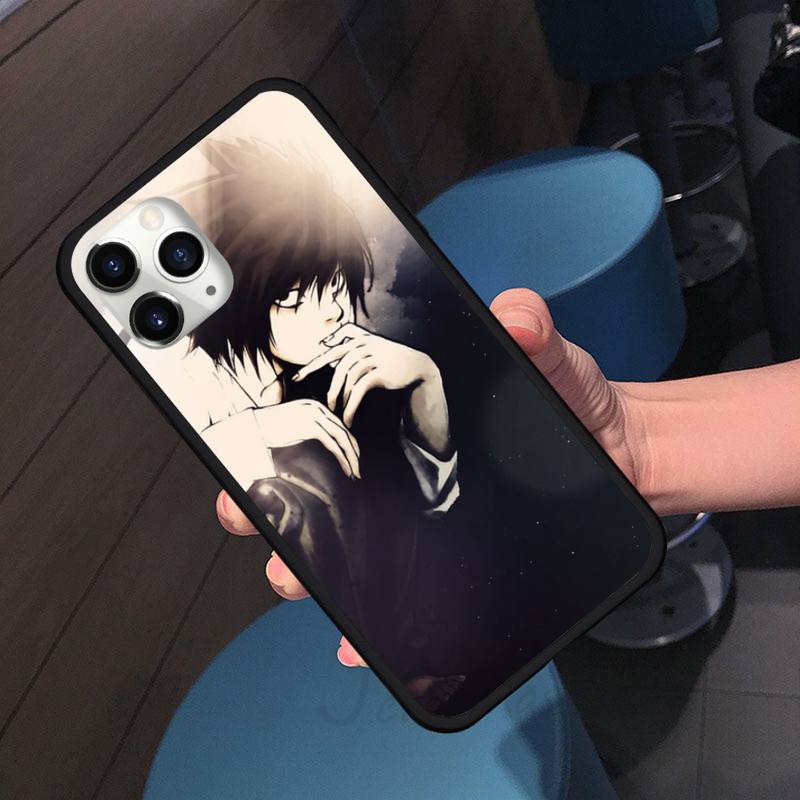Anime DN Death Note anime comic Ryuk kira Phone Case for iPhone 11 12 pro XS MAX 8 7 6 6S Plus X 5S SE 2020 XR soft Shell Cover Funda Anime DN Death Note anime comic Ryuk kira Phone Case for iPhone 11 12 pro XS MAX 8 7 6 6S Plus X 5S SE 2020 XR soft Shell Cover Funda
