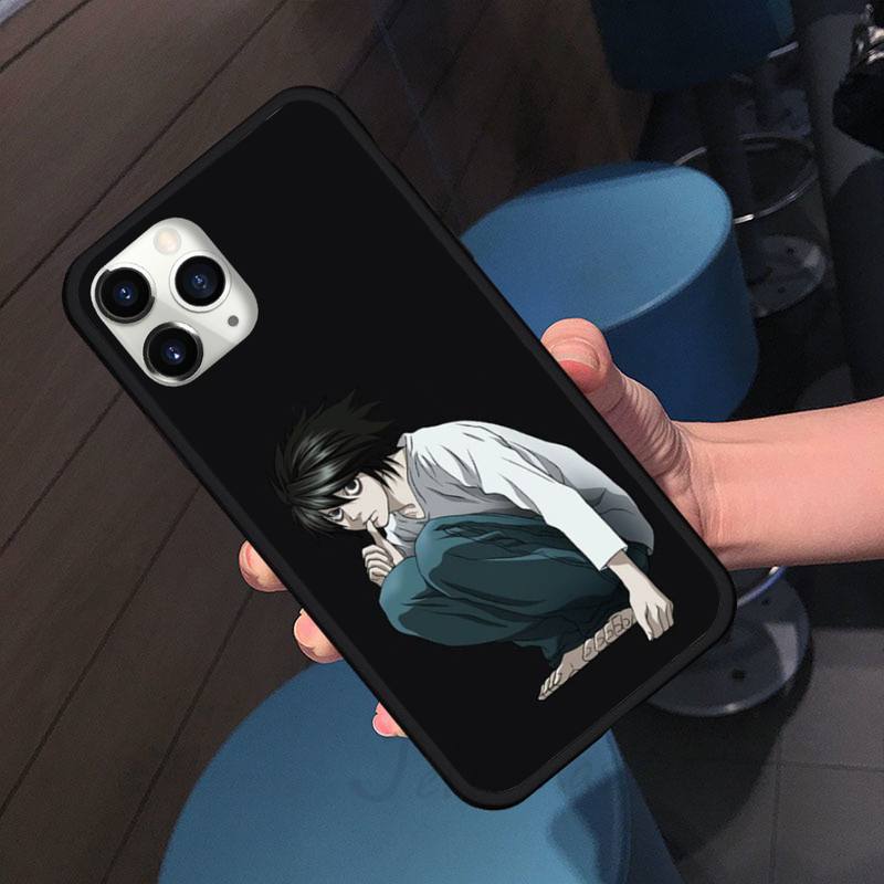 Anime DN Death Note anime comic Ryuk kira Phone Case for iPhone 11 12 pro XS MAX 8 7 6 6S Plus X 5S SE 2020 XR soft Shell Cover Funda Anime DN Death Note anime comic Ryuk kira Phone Case for iPhone 11 12 pro XS MAX 8 7 6 6S Plus X 5S SE 2020 XR soft Shell Cover Funda