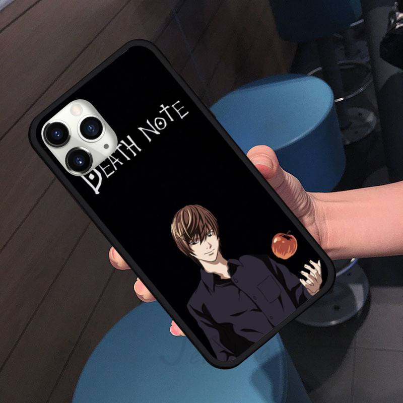 Anime DN Death Note anime comic Ryuk kira Phone Case for iPhone 11 12 pro XS MAX 8 7 6 6S Plus X 5S SE 2020 XR soft Shell Cover Funda Anime DN Death Note anime comic Ryuk kira Phone Case for iPhone 11 12 pro XS MAX 8 7 6 6S Plus X 5S SE 2020 XR soft Shell Cover Funda