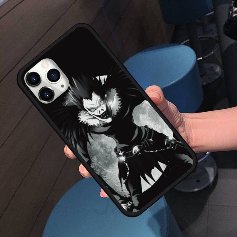 Anime DN Death Note anime comic Ryuk kira Phone Case for iPhone 11 12 pro XS MAX 8 7 6 6S Plus X 5S SE 2020 XR soft Shell Cover Funda Anime DN Death Note anime comic Ryuk kira Phone Case for iPhone 11 12 pro XS MAX 8 7 6 6S Plus X 5S SE 2020 XR soft Shell Cover Funda