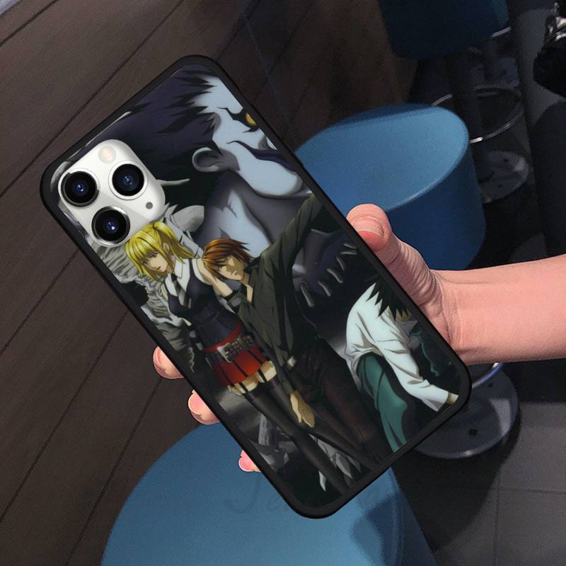 Anime DN Death Note anime comic Ryuk kira Phone Case for iPhone 11 12 pro XS MAX 8 7 6 6S Plus X 5S SE 2020 XR soft Shell Cover Funda Anime DN Death Note anime comic Ryuk kira Phone Case for iPhone 11 12 pro XS MAX 8 7 6 6S Plus X 5S SE 2020 XR soft Shell Cover Funda