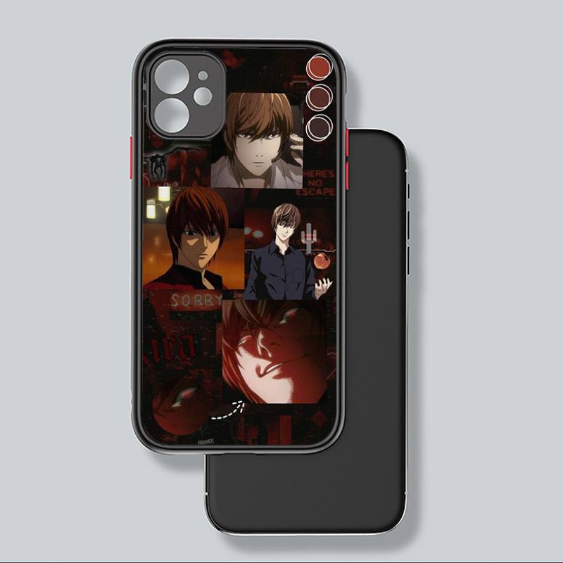 death note Suspense reason anime Phone Case Matte Transparent for iPhone 7 8 11 12 s mini pro X XS XR MAX Plus coque