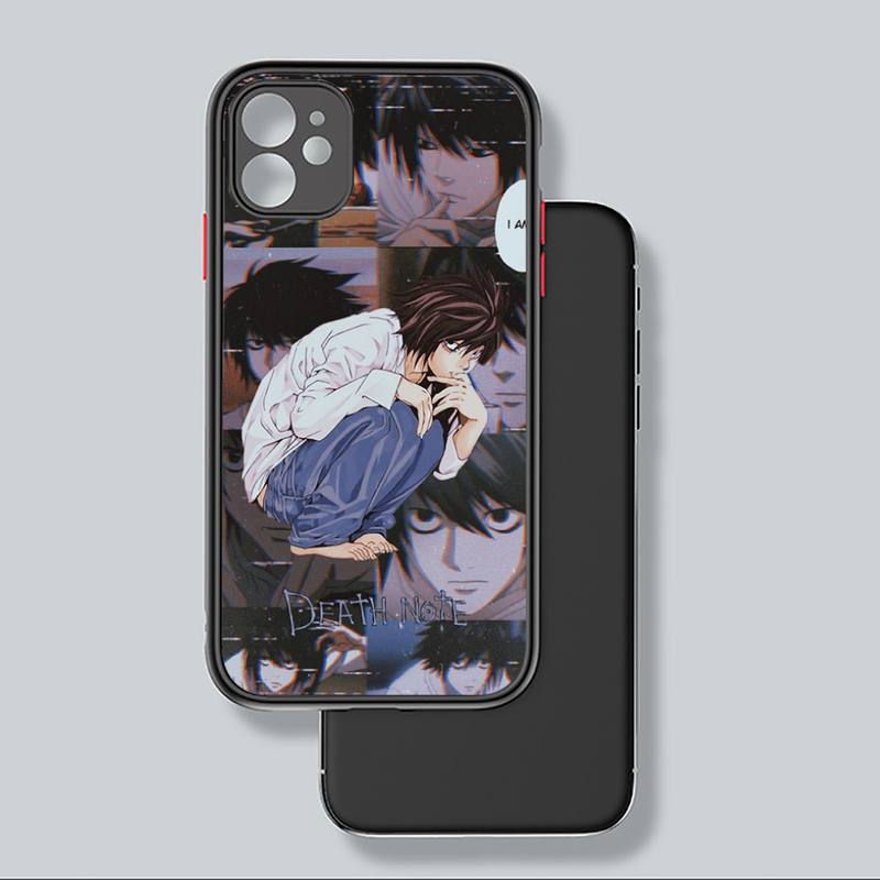 death note Suspense reason anime Phone Case Matte Transparent for iPhone 7 8 11 12 s mini pro X XS XR MAX Plus coque