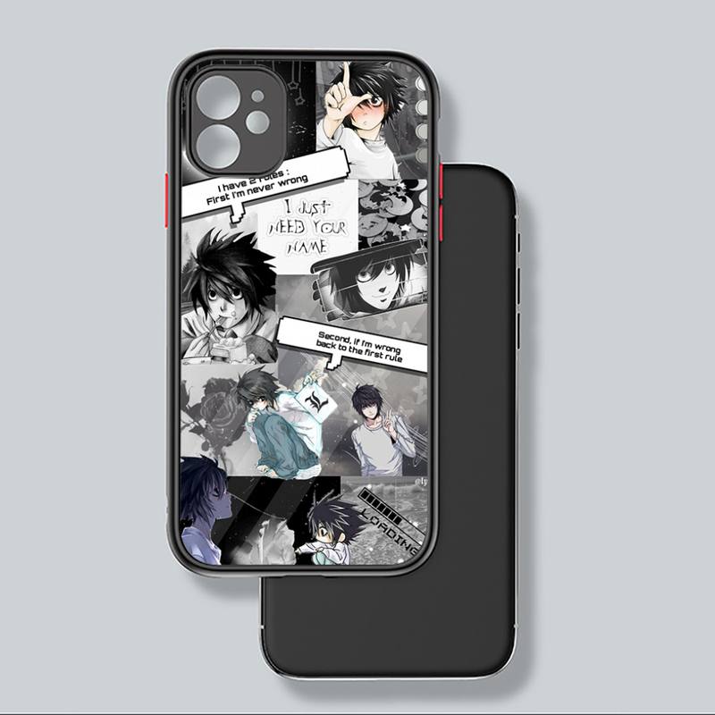 death note Suspense reason anime Phone Case Matte Transparent for iPhone 7 8 11 12 s mini pro X XS XR MAX Plus coque
