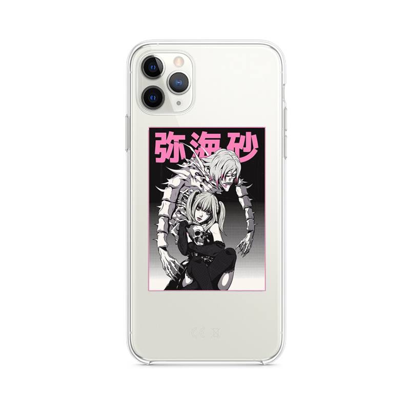 rem and misa death note Phone Case clear for iphone 12 pro max mini 11 pro XS MAX 8 7 6 6S Plus X 5S SE 2020 XR cover