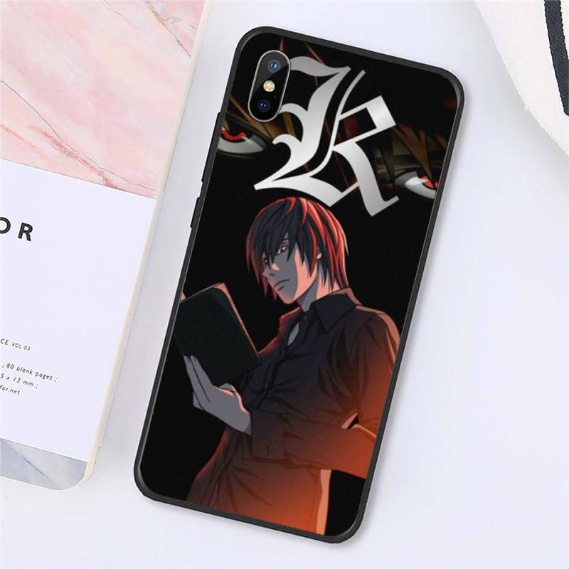 light yagami DEATH NOTE Phone Case for iPhone 11 12 pro MAX MINI XS 8 7 6 6S Plus X 5S SE 2020 XR