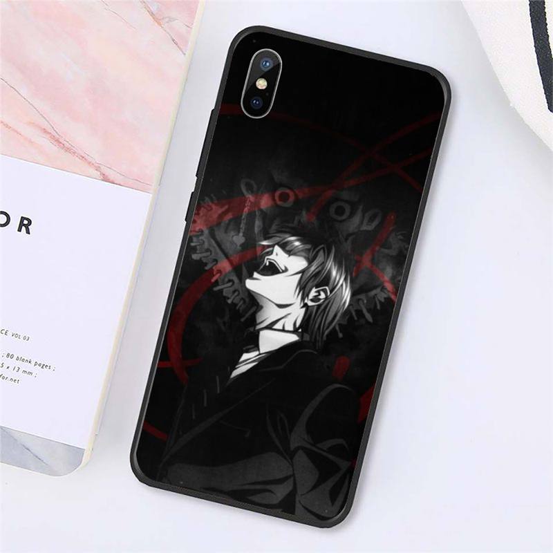light yagami DEATH NOTE Phone Case for iPhone 11 12 pro MAX MINI XS 8 7 6 6S Plus X 5S SE 2020 XR