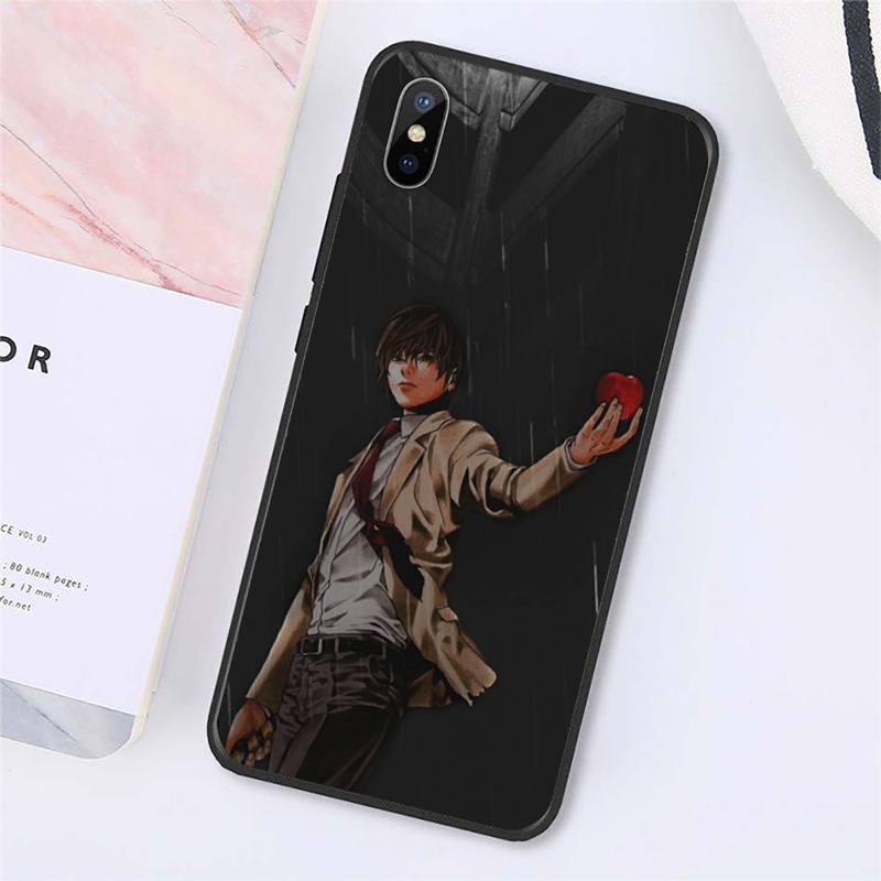 light yagami DEATH NOTE Phone Case for iPhone 11 12 pro MAX MINI XS 8 7 6 6S Plus X 5S SE 2020 XR
