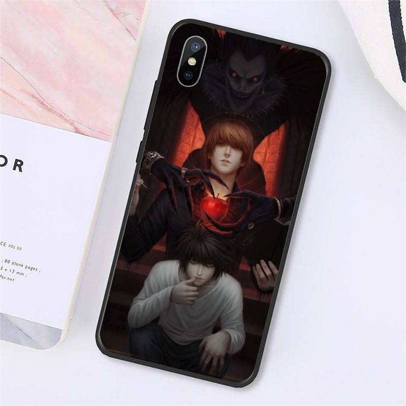 light yagami DEATH NOTE Phone Case for iPhone 11 12 pro MAX MINI XS 8 7 6 6S Plus X 5S SE 2020 XR