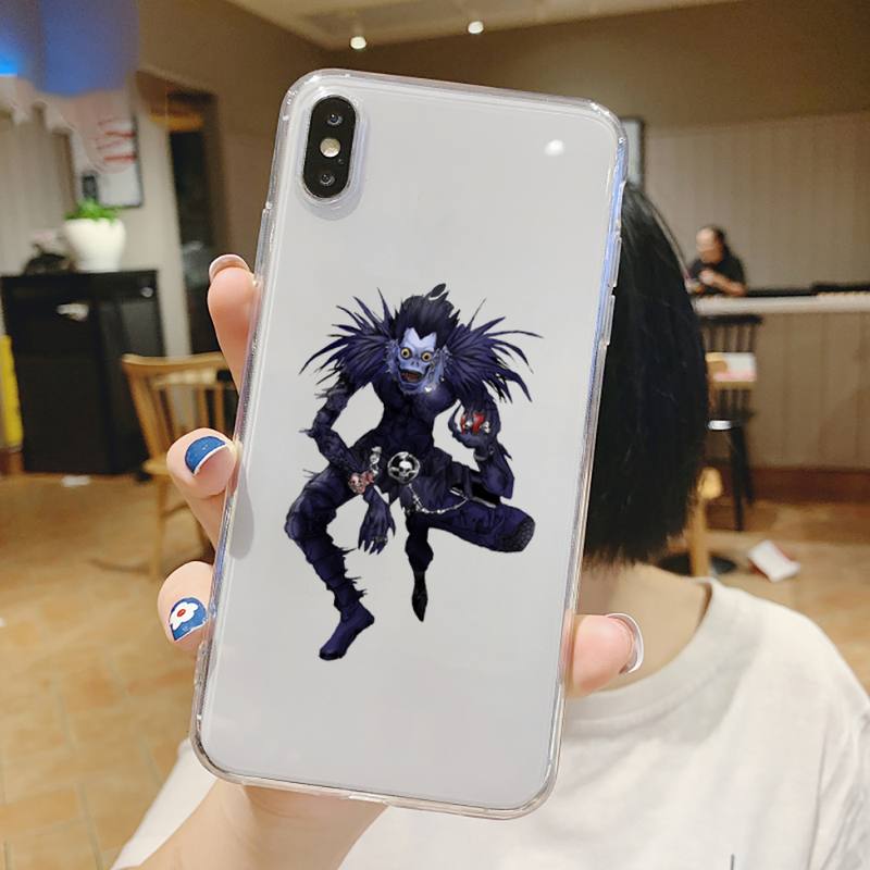 Anime DN Death Note anime Suspense Phone Case Transparent soft For iphone 5 6 7 8 11 12 s c se plus mini x xs xr pro max shell