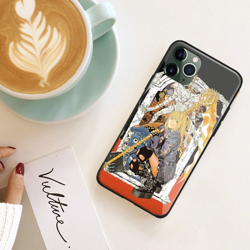 Anime DN Death Note Misa Amane Soft Silicone Glass Phone Case for IPhone SE 6s 7 8 Plus X Xr Xs 11 12 Mini Pro Max Samsung XiaoMi RedMi Anime DN Death Note Misa Amane Soft Silicone Glass Phone Case for IPhone SE 6s 7 8 Plus X Xr Xs 11 12 Mini Pro Max Samsung XiaoMi RedMi
