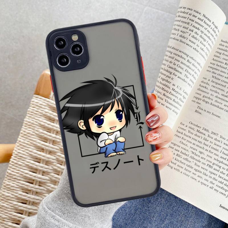 Manga Anime DN Death Note Ryuk Phone Case For iphone 12 11 Pro Max Mini XS 8 7 Plus X SE 2020 XR Matte Transparent Cover