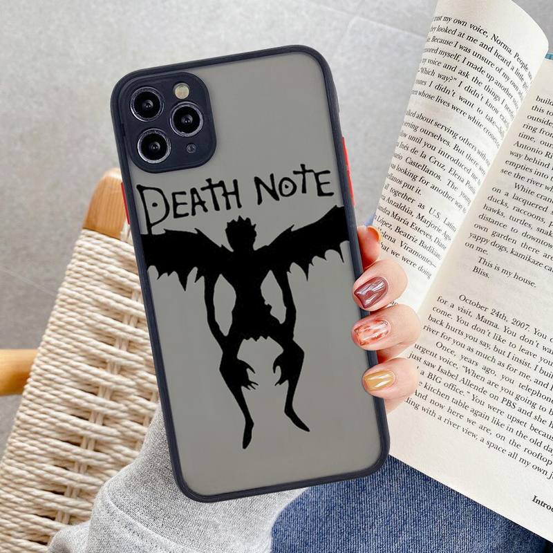 Manga Anime DN Death Note Ryuk Phone Case For iphone 12 11 Pro Max Mini XS 8 7 Plus X SE 2020 XR Matte Transparent Cover