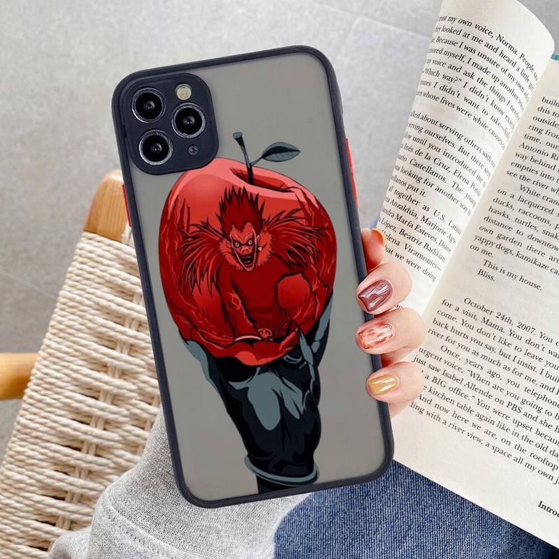 Manga Anime DN Death Note Ryuk Phone Case For iphone 12 11 Pro Max Mini XS 8 7 Plus X SE 2020 XR Matte Transparent Cover