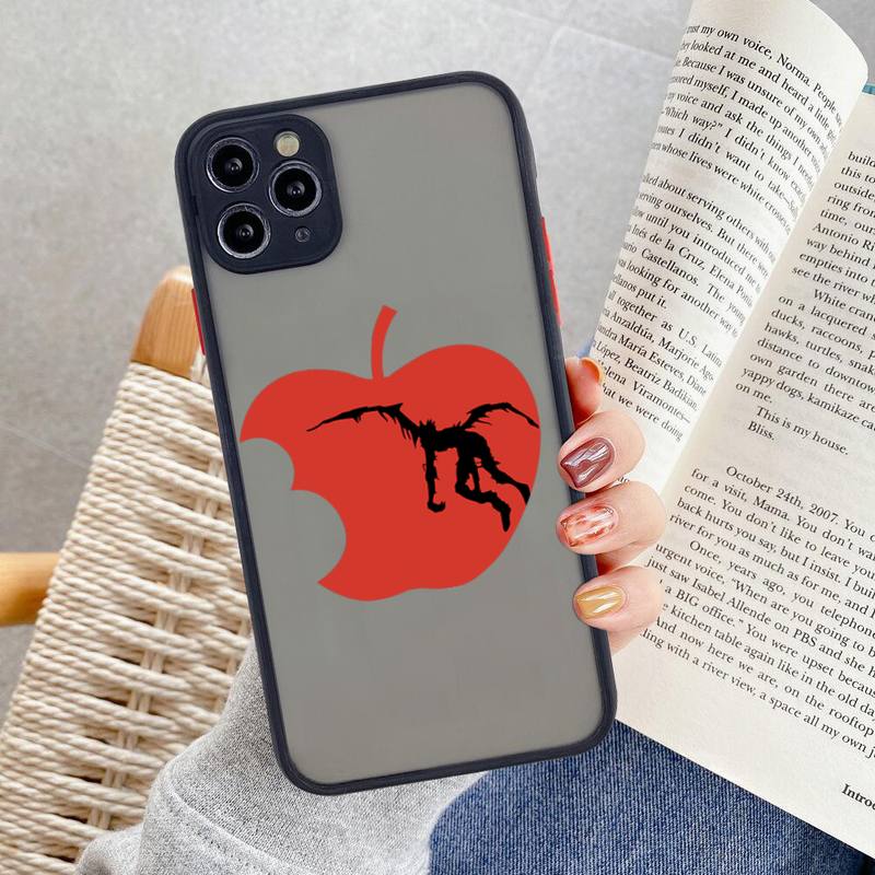Manga Anime DN Death Note Ryuk Phone Case For iphone 12 11 Pro Max Mini XS 8 7 Plus X SE 2020 XR Matte Transparent Cover