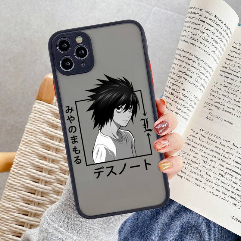 Manga Anime DN Death Note Ryuk Phone Case For iphone 12 11 Pro Max Mini XS 8 7 Plus X SE 2020 XR Matte Transparent Cover