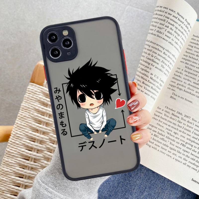 Manga Anime DN Death Note Ryuk Phone Case For iphone 12 11 Pro Max Mini XS 8 7 Plus X SE 2020 XR Matte Transparent Cover