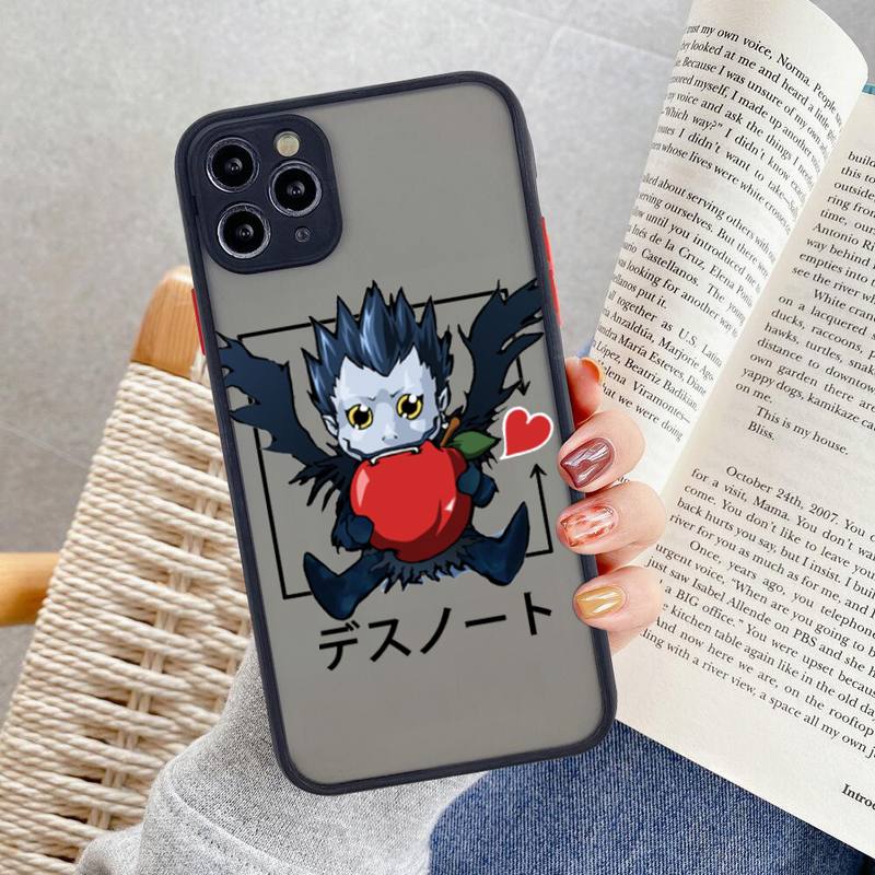 Manga Anime DN Death Note Ryuk Phone Case For iphone 12 11 Pro Max Mini XS 8 7 Plus X SE 2020 XR Matte Transparent Cover