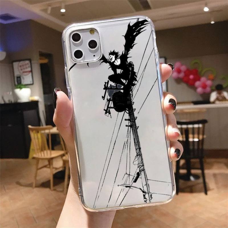 Manga Anime DN Death Note Ryuk Phone Case Transparent for iPhone 6 7 8 11 12 s mini pro X XS XR MAX Plus cover funda shell