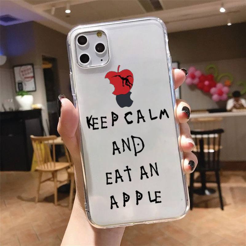 Manga Anime DN Death Note Ryuk Phone Case Transparent for iPhone 6 7 8 11 12 s mini pro X XS XR MAX Plus cover funda shell