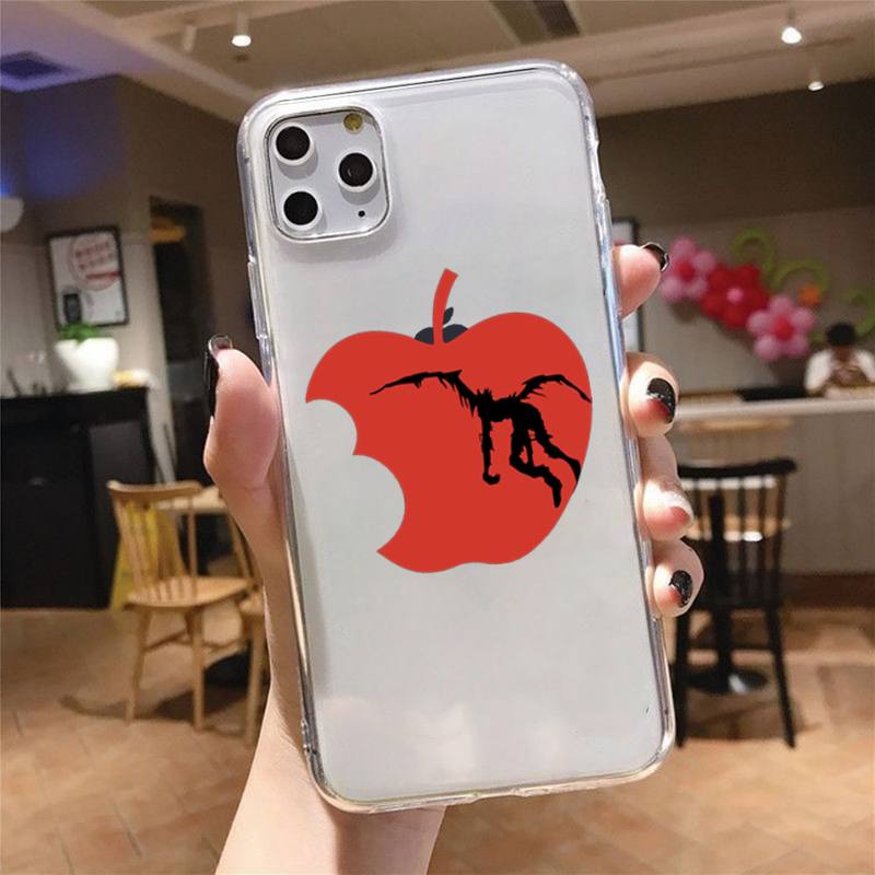Manga Anime DN Death Note Ryuk Phone Case Transparent for iPhone 6 7 8 11 12 s mini pro X XS XR MAX Plus cover funda shell