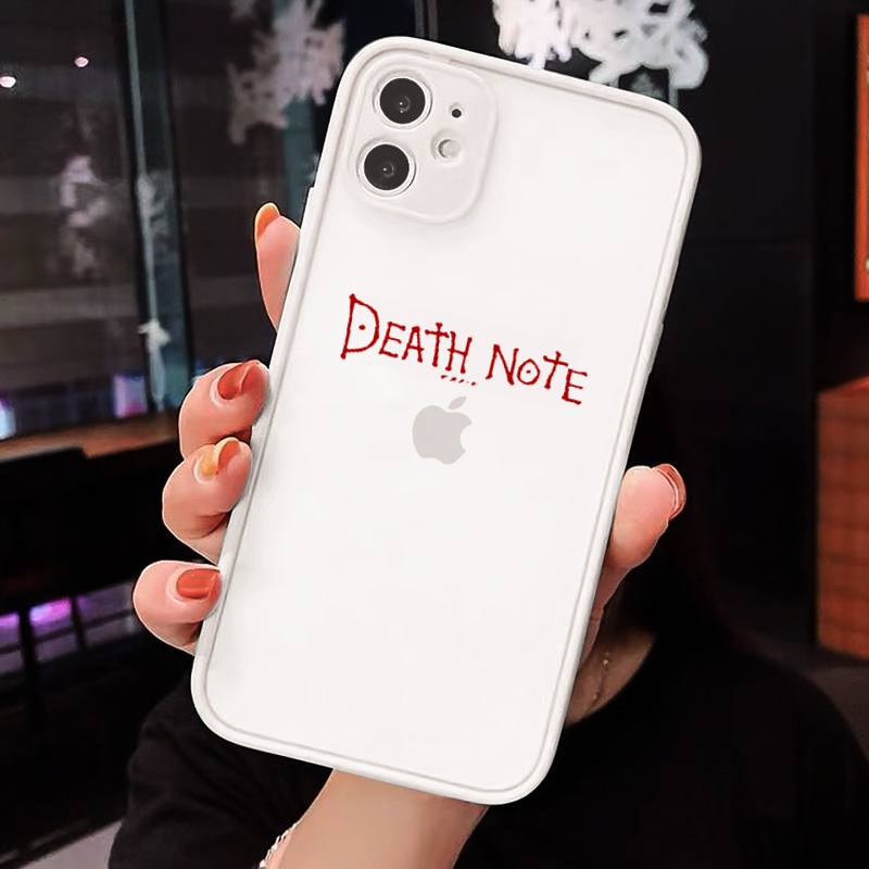 Manga Anime DN Death Note Ryuk Phone Case Matte Transparent for iPhone 7 8 11 12 s mini pro X XS XR MAX Plus cover funda Manga Anime DN Death Note Ryuk Phone Case Matte Transparent for iPhone 7 8 11 12 s mini pro X XS XR MAX Plus cover funda
