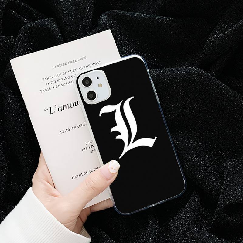 Death Cartoon Cartoon Note Ryuk kira horror apple Transparent for iPhone 6 7 8 11 12 s mini pro X XS XR MAX Plus cover shell