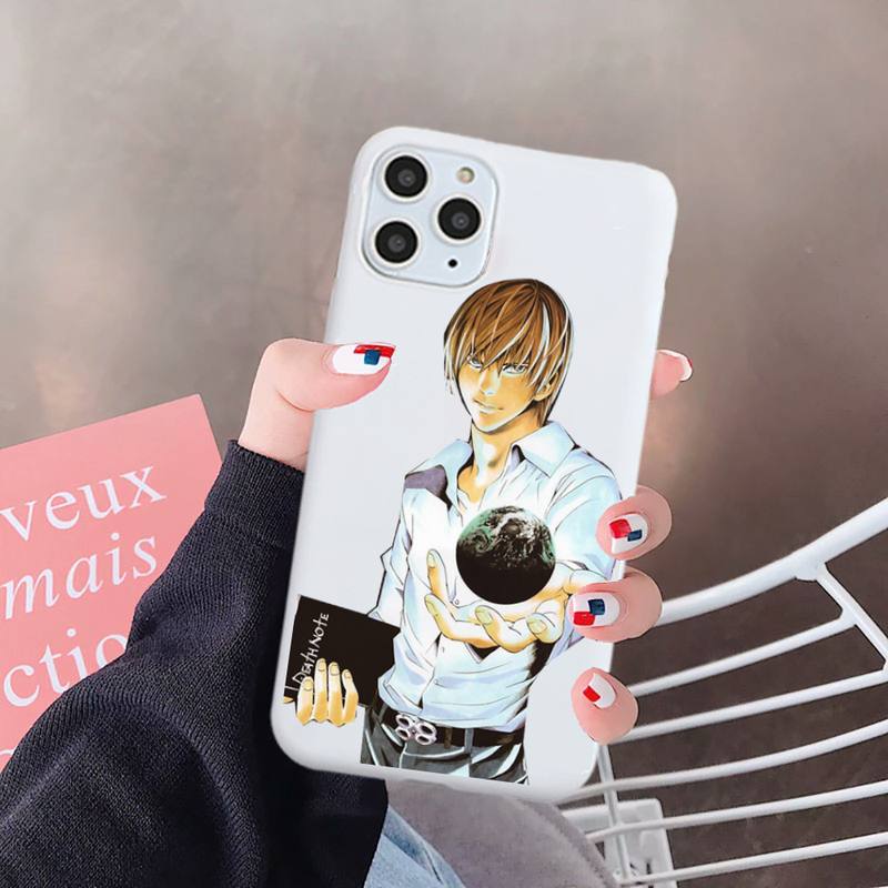 Anime DN Death Note Ryuk kira High quality luxury Phone Case shell Candy Color for iPhone 6 7 8 11 12 s mini pro X XS XR MAX Plus Anime DN Death Note Ryuk kira High quality luxury Phone Case shell Candy Color for iPhone 6 7 8 11 12 s mini pro X XS XR MAX Plus