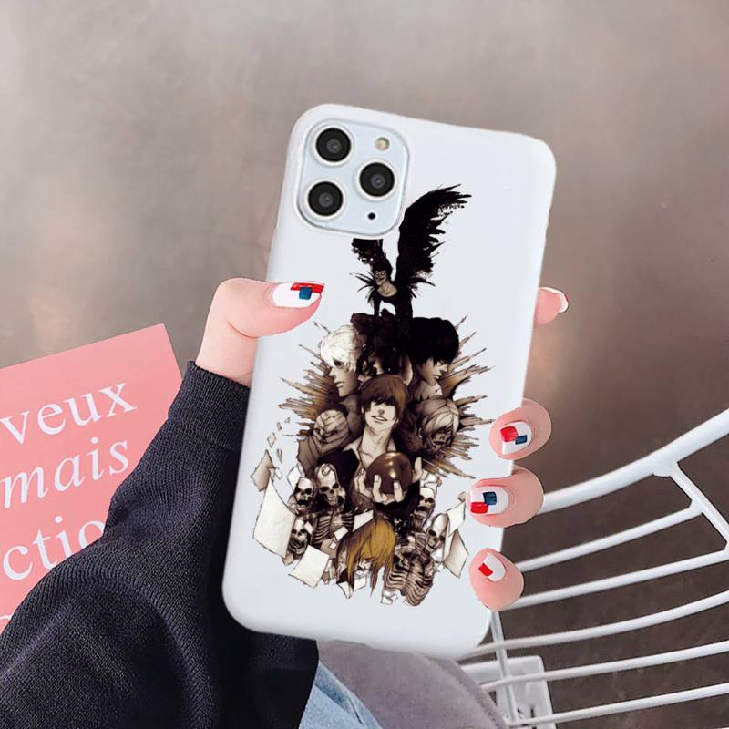 Anime DN Death Note Ryuk kira High quality luxury Phone Case shell Candy Color for iPhone 6 7 8 11 12 s mini pro X XS XR MAX Plus Anime DN Death Note Ryuk kira High quality luxury Phone Case shell Candy Color for iPhone 6 7 8 11 12 s mini pro X XS XR MAX Plus