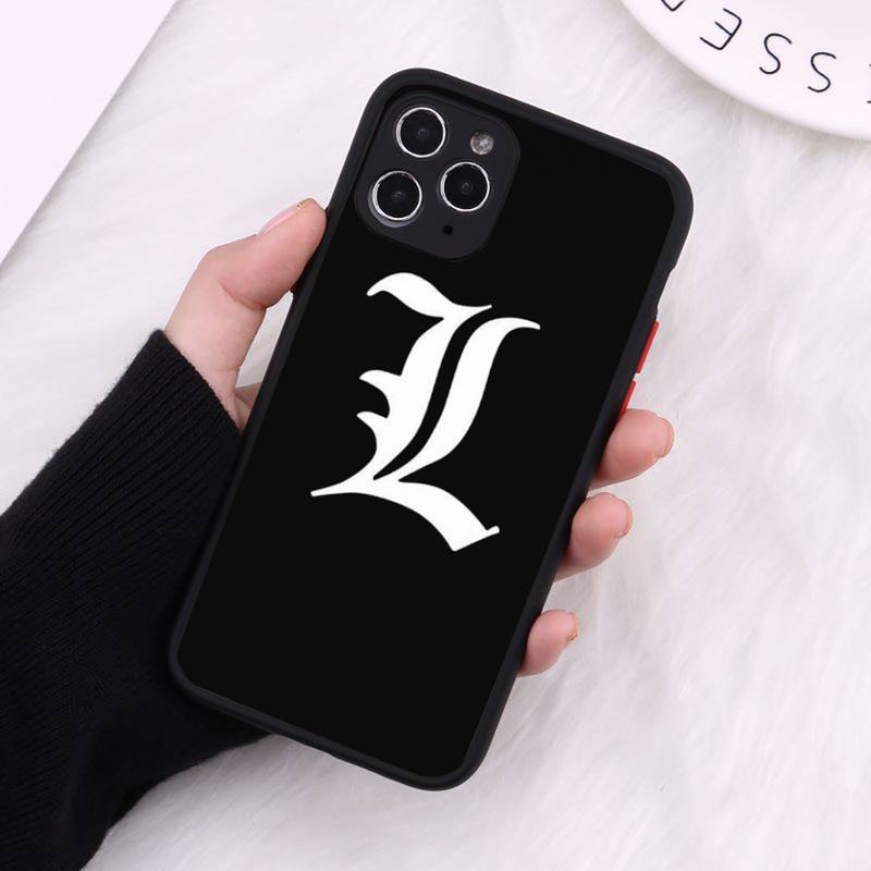 Death Cartoon Cartoon Note Ryuk kira horror apple Matte Transparent iPhone 7 8 11 12 s mini pro X XS XR MAX Plus cover funda