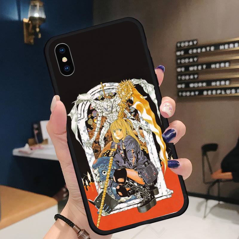 rem and misa death note anime funda cover coque Phone Case for iPhone 11 12 pro XS MAX 8 7 6 6S Plus X 5S SE 2020 XR