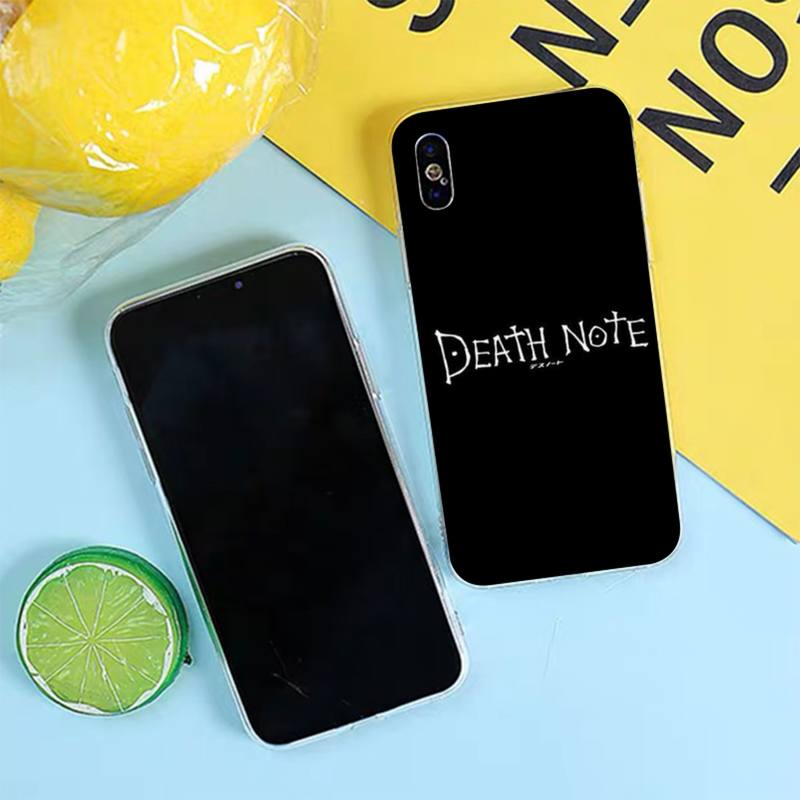 TOPLBPCS DEATH NOTE L Lawliet Phone Case for iPhone 8 7 6 6S Plus X 5S SE 2020 XR 11 12 pro XS MAX