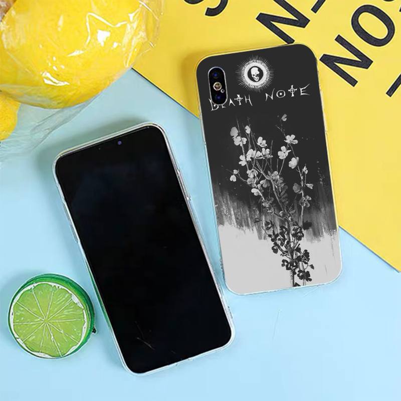 TOPLBPCS DEATH NOTE L Lawliet Phone Case for iPhone 8 7 6 6S Plus X 5S SE 2020 XR 11 12 pro XS MAX