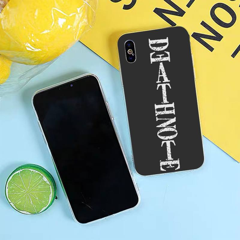 TOPLBPCS DEATH NOTE L Lawliet Phone Case for iPhone 8 7 6 6S Plus X 5S SE 2020 XR 11 12 pro XS MAX