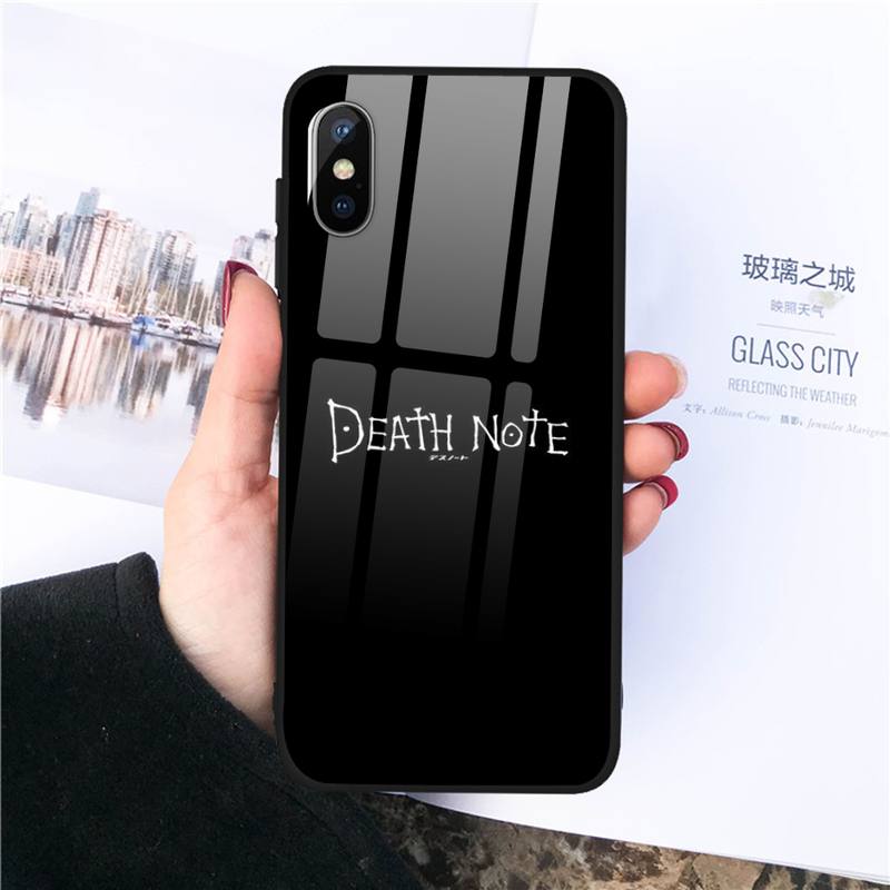 light yagami DEATH NOTE Phone Case Tempered glass For iphone 11 12 PRO MAX X XS XR 5C 6 6S 7 8 plus