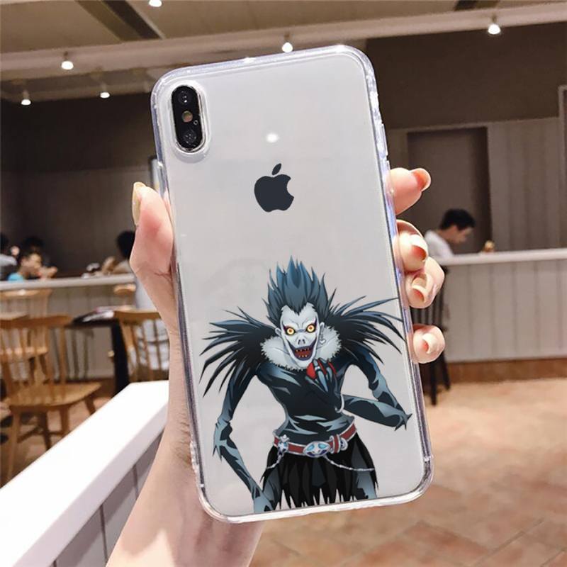 death note Phone Case Transparent Clear for iPhone 12 11 mini pro 8 XS MAX 7 Plus X XR