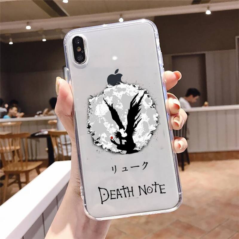 death note Phone Case Transparent Clear for iPhone 12 11 mini pro 8 XS MAX 7 Plus X XR